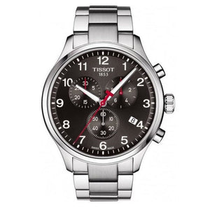 Tissot Chrono XL Quartz Asian Games Edition Black Dial Silver Steel Strap Watch For Men -  T116.617.11.057.02