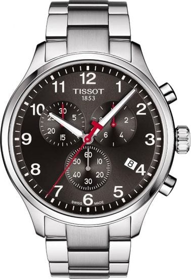 Tissot Chrono XL Quartz Asian Games Edition Black Dial Silver Steel Strap Watch For Men - T116.617.11.057.02