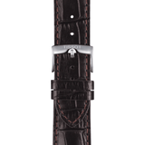 Tissot Chrono XL Silver Dial Brown Leather Strap Watch For Men - T116.617.16.037.00