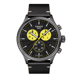 Tissot Chrono XL Tour De France Special Edition Black Dial Black Leather Strap Watch for Men - T116.617.36.051.11
