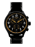 Tissot Chrono XL Vintage Chronograph Black Dial Black Leather Strap Watch For Men - T116.617.36.052.02