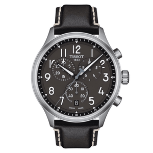Tissot Chrono XL Vintage Quartz Black Dial Black Leather Strap Watch For Men - T116.617.16.062.00