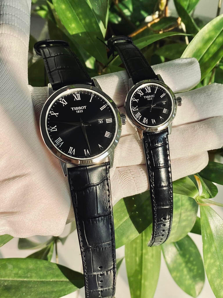 Tissot Classic Dream Black Dial Black Leather Strap Watch for Men - T033.410.16.053.01