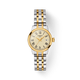 Tissot Classic Dream Lady Gold Dial Two Tone Steel Strap Watch For Women - T129.210.22.263.00