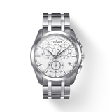 Tissot Couturier Chronograph White Dial Silver Steel Strap Watch For Men - T035.617.11.031.00