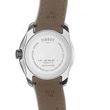 Tissot Couturier Lady Silver Dial White Leather Strap Watch For Women - T035.210.16.011.00