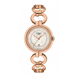 Tissot T Lady Flamingo Mother of Pearl Dial Rose Gold Steel Strap Watch for Women - T094.210.33.116.01