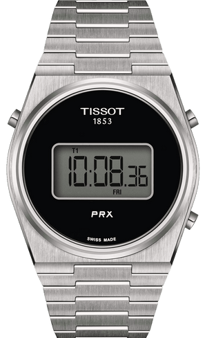 Tissot Digital Quartz Black Dial Silver Steel Strap Watch for Men - T137.463.11.050.00