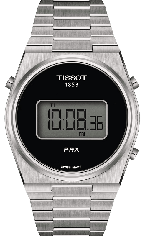 Tissot Digital Quartz Black Dial Silver Steel Strap Watch for Men - T137.463.11.050.00