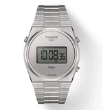 Tissot Digital Quartz Silver Dial Silver Steel Strap Watch for Men - T137.463.11.030.00