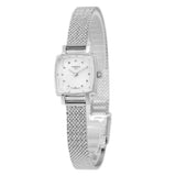 Tissot Lovely Square Silver Dial Silver Mesh Bracelet Watch For Women - T058.109.11.036.00