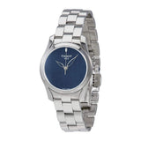 Tissot T Wave Donna Blue Dial Silver Steel Strap Watch For Women - T112.210.11.041.00