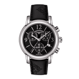 Tissot Dressport Chronograph Black Dial Black Leather Strap Watch for Women - T050.217.17.057.00