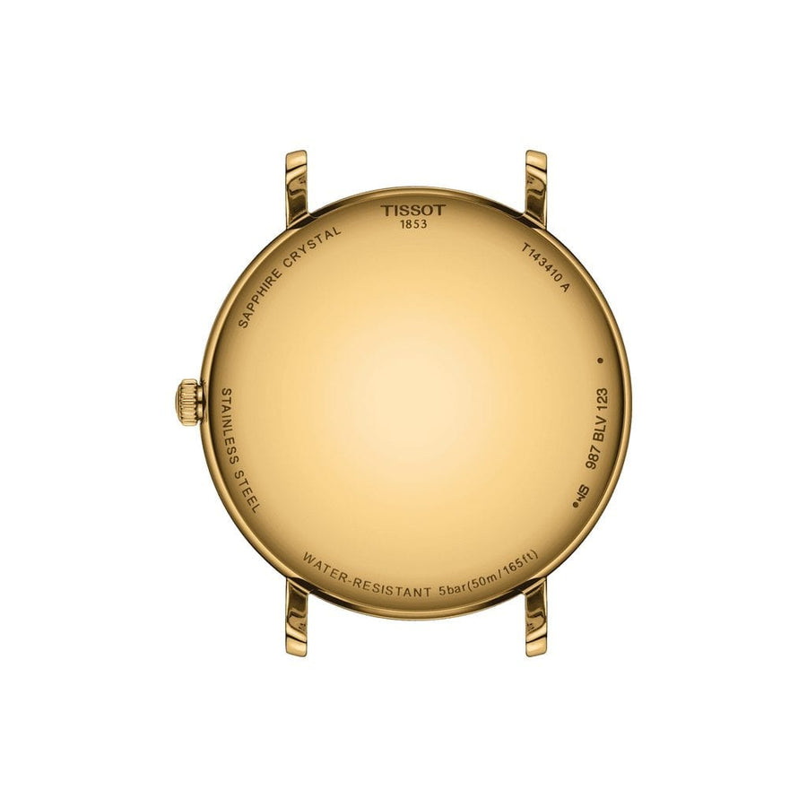 Tissot Everytime Gent Gold Dial Gold Mesh Bracelet Watch for Men - T143.410.33.021.00