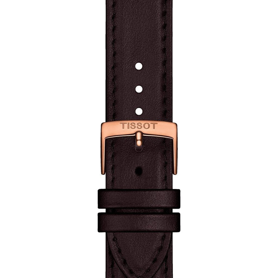 Tissot Everytime Gent Silver Dial Brown Leather Strap Watch for Men - T143.410.36.011.00