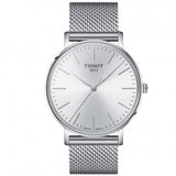 Tissot Everytime Gent Silver Dial Silver Mesh Bracelet Watch for Men - T143.410.11.011.00