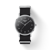 Tissot Everytime Medium Black Dial Black NATO Strap Watch For Men - T109.410.17.077.00
