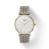 Tissot Everytime Medium White Dial Two Tone Mesh Bracelet Watch For Men - T109.410.22.031.00