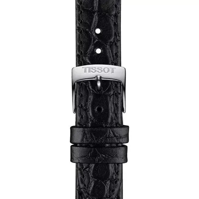 Tissot Everytime Small White Dial Black Leather Strap Watch For Women - T109.210.16.032.00