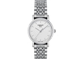 Tissot Everytime Small White Dial Silver Mesh Bracelet Watch For Women - T109.210.11.031.00