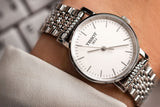 Tissot Everytime Small White Dial Silver Mesh Bracelet Watch For Women - T109.210.11.031.00