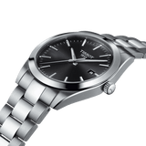 Tissot Gentleman Black Dial Silver Steel Strap Watch For Men - T127.410.11.051.00