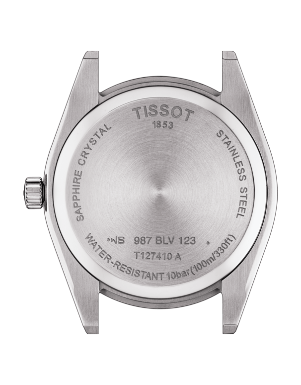 Tissot Gentleman Blue Dial Brown Leather Strap Watch For Men - T127.410.16.041.00