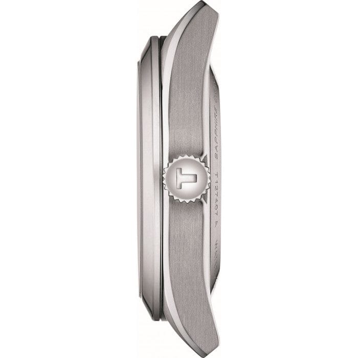 Tissot Gentleman Powermatic 80 Silicium Black Dial Silver Steel Strap Watch For Men - T127.407.11.051.00