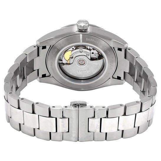 Tissot Gentleman Powermatic 80 Silicium Black Dial Silver Steel Strap Watch For Men - T127.407.11.061.01