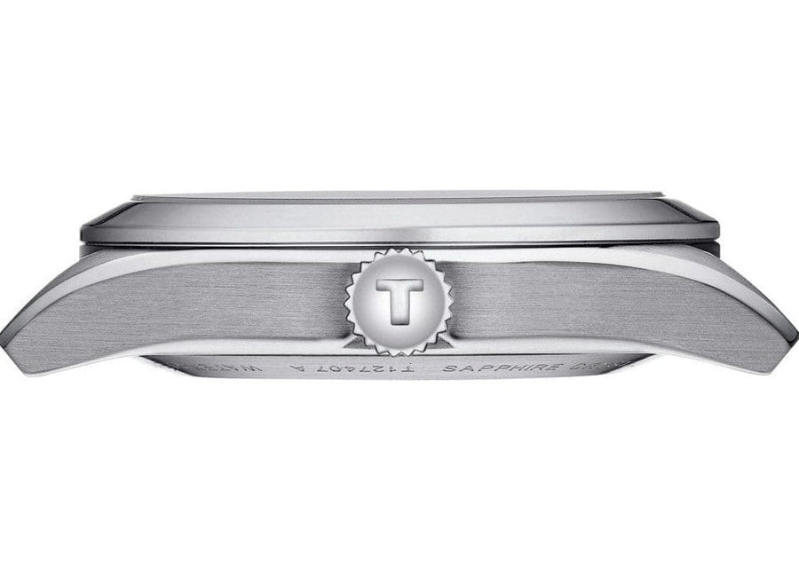 Tissot Gentleman Powermatic 80 Silicium Black Dial Silver Steel Strap Watch For Men - T127.407.11.061.01