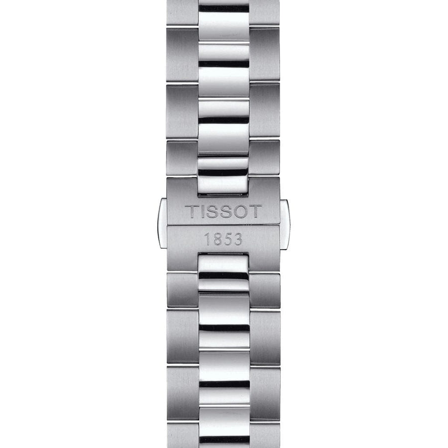 Tissot Gentleman Powermatic 80 Silicium Green Dial Silver Steel Strap Watch For Men - T127.407.11.091.01