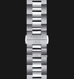 Tissot Gentleman Powermatic 80 Silicium Ice Blue Silver Steel Strap Watch For Men - T127.407.11.351.00