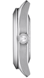 Tissot Gentleman Powermatic 80 Silicium Ice Blue Silver Steel Strap Watch For Men - T127.407.11.351.00