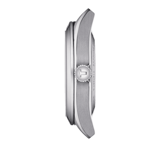 Tissot Gentleman Powermatic 80 Silicium Ice Blue Silver Steel Strap Watch For Men - T127.407.11.351.00