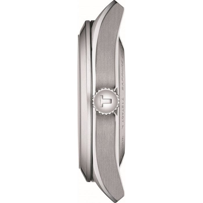 Tissot Gentleman Powermatic 80 Silicium Black Dial Silver Steel Strap Watch For Men - T127.407.11.051.00