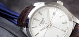 Tissot Gentlemen Silver Dial Brown Leather Strap Watch for Men - T127.410.16.031.01