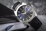 Tissot Gentlemen Blue Dial Black Leather Strap Watch for Men - T127.410.16.041.01