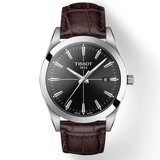 Tissot Gentlemen Black Dial Brown Leather Strap Watch for Men - T127.410.16.051.01