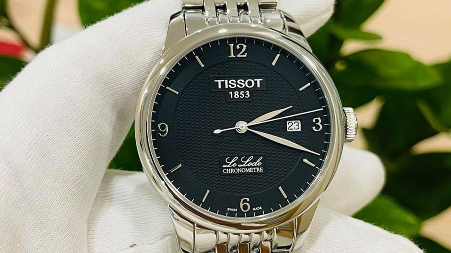 Tissot Le Locle Automatic Black Dial Silver Steel Strap Watch For Men - T006.408.11.057.00