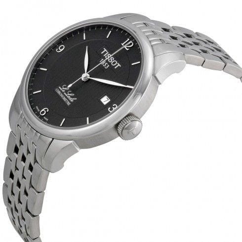 Tissot Le Locle Automatic Black Dial Silver Steel Strap Watch For Men - T006.408.11.057.00
