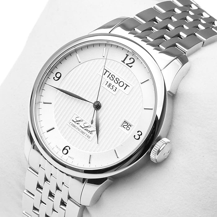 Tissot Le Locle Automatic Cosc White Dial Silver Steel Strap Watch For Men - T006.408.11.037.00
