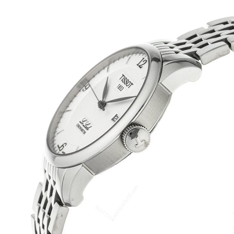 Tissot Le Locle Automatic Cosc White Dial Silver Steel Strap Watch For Men - T006.408.11.037.00