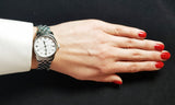 Tissot Le Locle Automatic Diamonds Mother of Pearl Dial Silver Steel Strap Watch For Women - T006.207.11.116.00