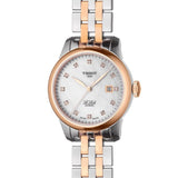 Tissot Le Locle Automatic Diamonds Mother of Pearl White Dial Two Tone Steel Strap Watch For Women - T006.207.22.116.00