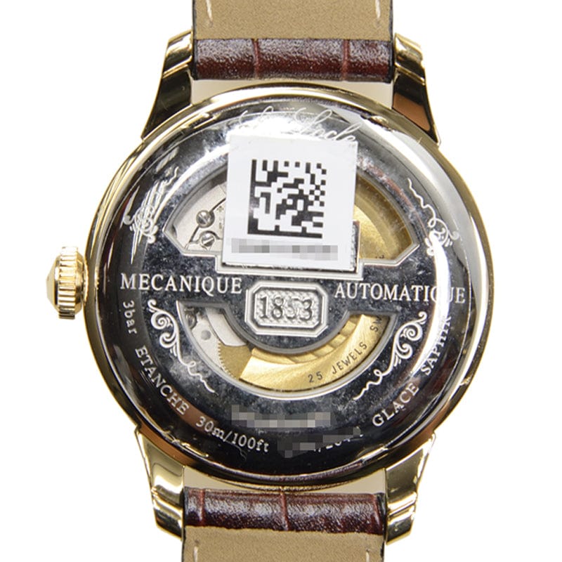 Tissot Le Locle Automatic Gold Dial Brown Leather Strap Watch For Men - T41.5.413.73