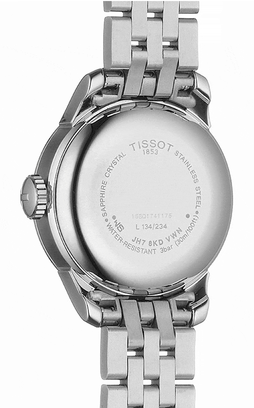 Tissot Le Locle Automatic Lady Black Dial Silver Steel Strap Watch For Women - T41.1.183.56