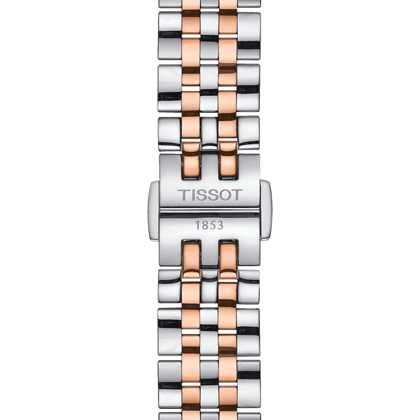 Tissot Le Locle Automatic Lady Mother of Pearl Dial Two Tone Steel Strap Watch For Women - T006.207.22.116.00