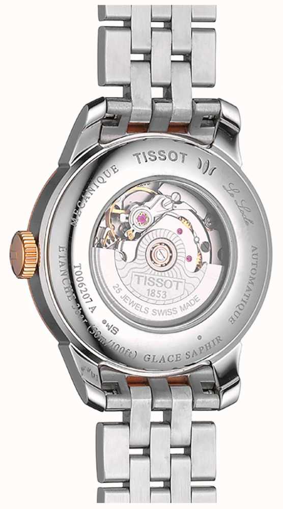 Tissot Le Locle Automatic Lady Mother of Pearl Dial Two Tone Steel Strap Watch For Women - T006.207.22.116.00