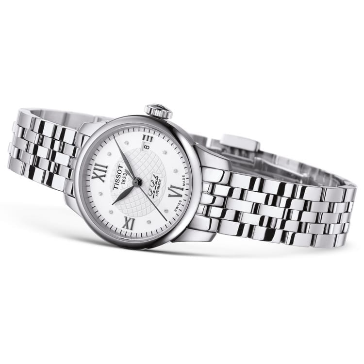 Tissot Le Locle Automatic Lady Silver Dial Silver Steel Strap Watch For Women - T41.1.183.16