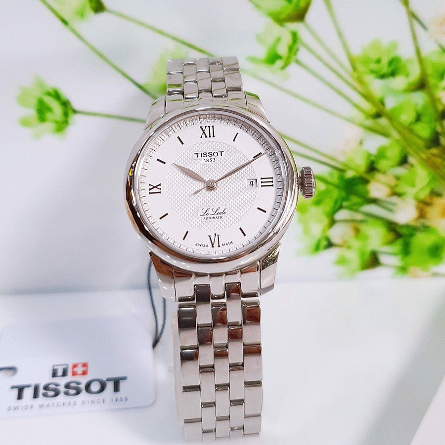 Tissot Le Locle Automatic Silver Dial Silver Steel Strap Watch For Women - T006.207.11.038.00